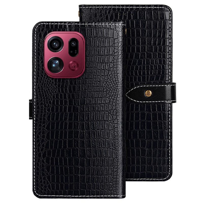 Δερματινη Θηκη Oppo Find X9 Pro 5g Υφή Κροκοδείλου Idewei