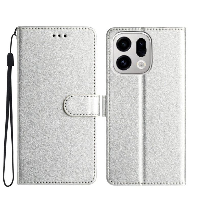 Δερματινη Θηκη Oppo Find X9 Pro 5g Υφή Μεταξιού