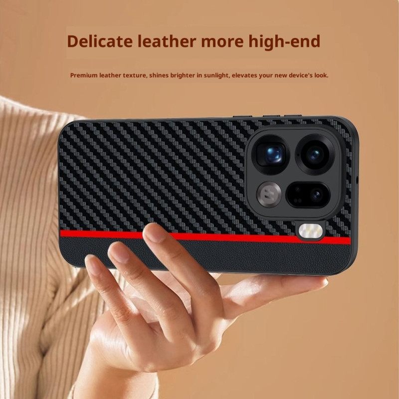 Κάλυμμα Oppo Find X9 Pro 5g Άκαμπτη Με Υφή Ινών Άνθρακα