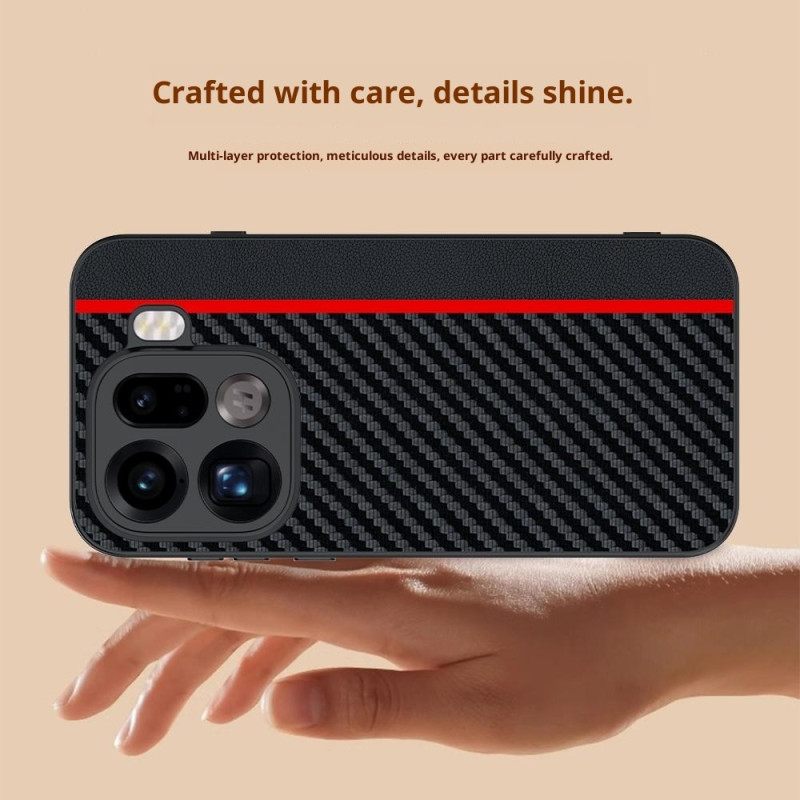 Κάλυμμα Oppo Find X9 Pro 5g Άκαμπτη Με Υφή Ινών Άνθρακα