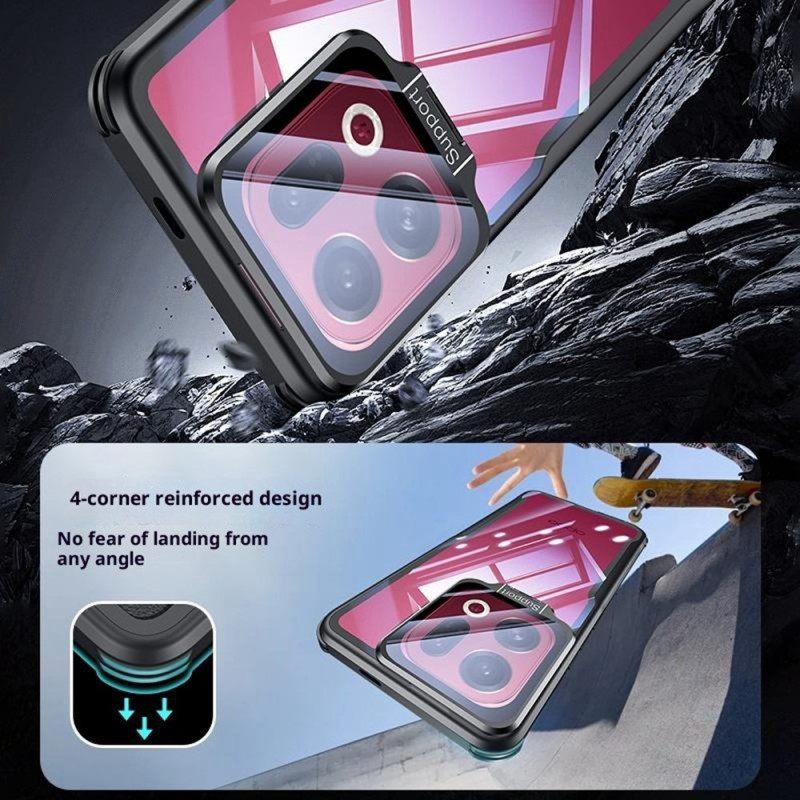 Κάλυμμα Oppo Find X9 Pro 5g Διαφανές Με Βάση Και Κάλυμμα Κάμερας Σιλικόνης