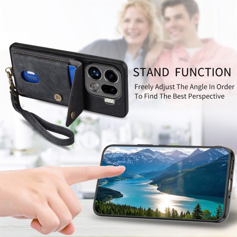 Κάλυμμα Oppo Find X9 Pro 5g Θήκη Κάρτας Και Κορδόνι