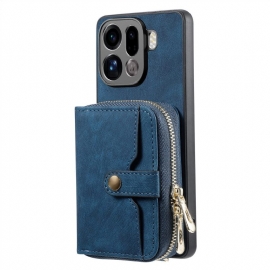 Κάλυμμα Oppo Find X9 Pro 5g Θήκη Κάρτας Με Φερμουάρ Και Λουράκι Ώμου Σιλικόνης