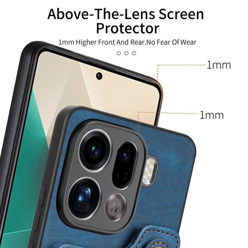 Κάλυμμα Oppo Find X9 Pro 5g Θήκη Κάρτας Rfid Με Ρετρό Σχεδιασμό