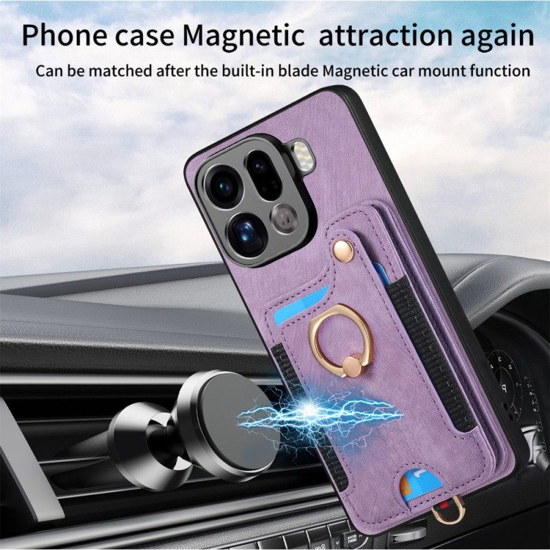 Κάλυμμα Oppo Find X9 Pro 5g Θήκη Κάρτας Rfid Με Ρετρό Σχεδιασμό