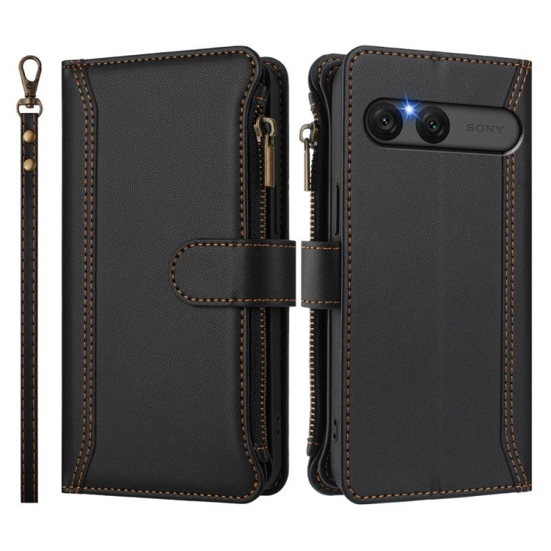 Δερματινη Θηκη Sony Xperia 10 Vii 9 Κάρτες Πορτοφόλι Με Θήκη Σιλικόνης