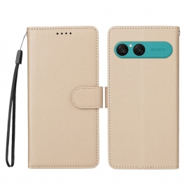 Δερματινη Θηκη Sony Xperia 10 Vii Εφέ Δέρματος Και Κλείδωμα Rfid