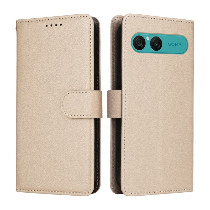 Δερματινη Θηκη Sony Xperia 10 Vii Εφέ Δέρματος Και Κλείδωμα Rfid