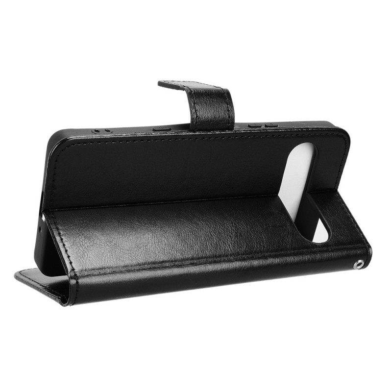 Δερματινη Θηκη Sony Xperia 10 Vii Φανταχτερό Τεχνητό Δέρμα Σιλικόνης