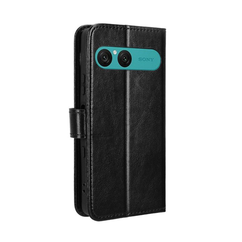 Δερματινη Θηκη Sony Xperia 10 Vii Φανταχτερό Τεχνητό Δέρμα Σιλικόνης