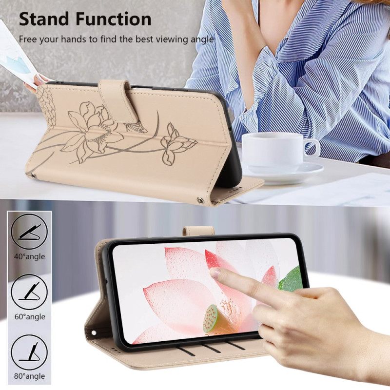 Δερματινη Θηκη Sony Xperia 10 Vii Γραφικό Λουλουδάτο Σχέδιο Σιλικόνης