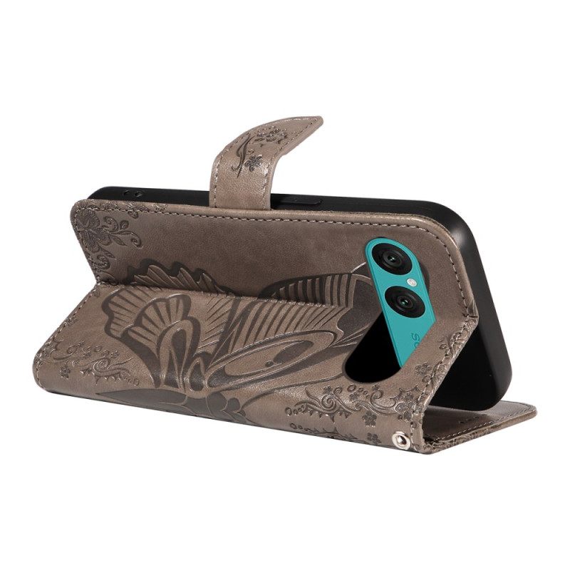 Δερματινη Θηκη Sony Xperia 10 Vii Γραφικό Πεταλούδα