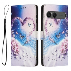 Δερματινη Θηκη Sony Xperia 10 Vii Καρδιά Σιλικόνης