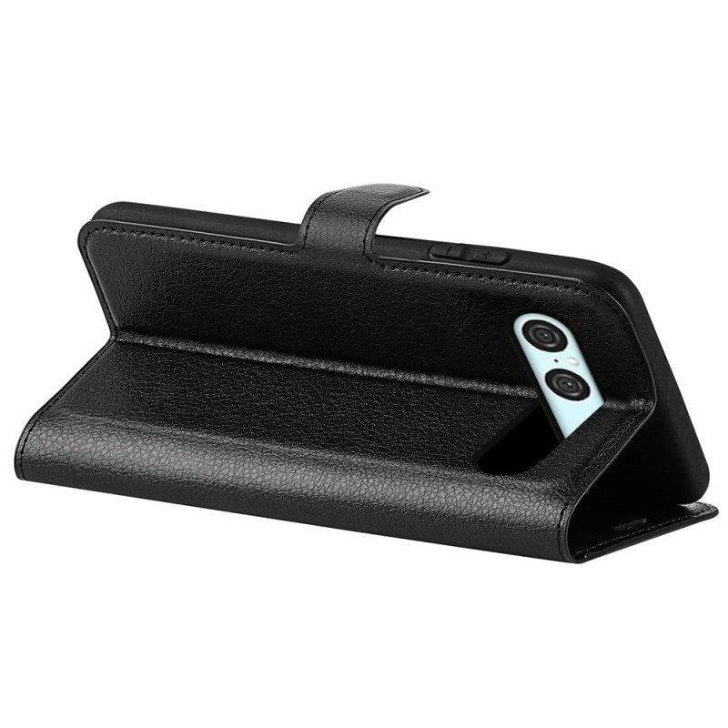 Δερματινη Θηκη Sony Xperia 10 Vii Τεχνητό Δέρμα Λίτσι