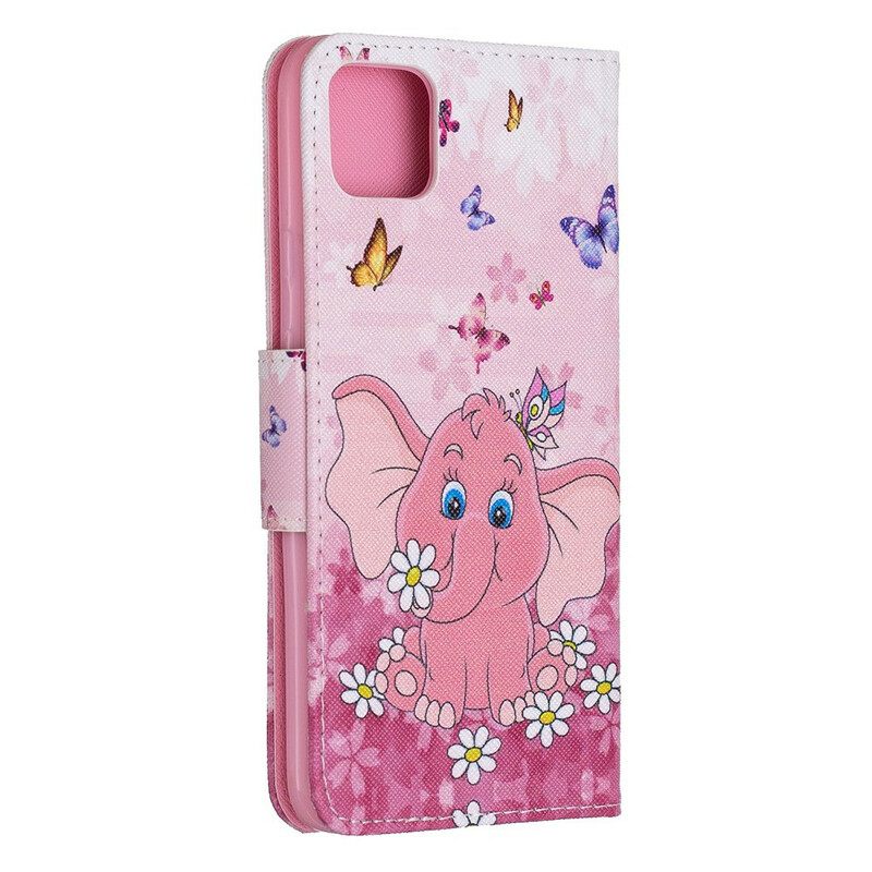 δερματινη θηκη Google Pixel 4 Baby Elephant Pink