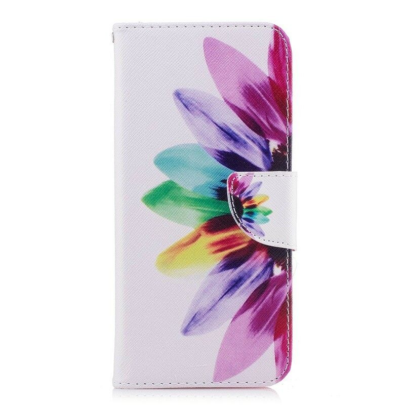 δερματινη θηκη Samsung Galaxy S9 Plus Λουλούδι Ακουαρέλας