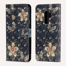 Κάλυμμα Samsung Galaxy S9 Plus Ρετρό Πολύχρωμα Λουλούδια