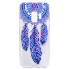 Θήκη Samsung Galaxy S9 Plus Διαφανή Dream Catcher Blue Feathers