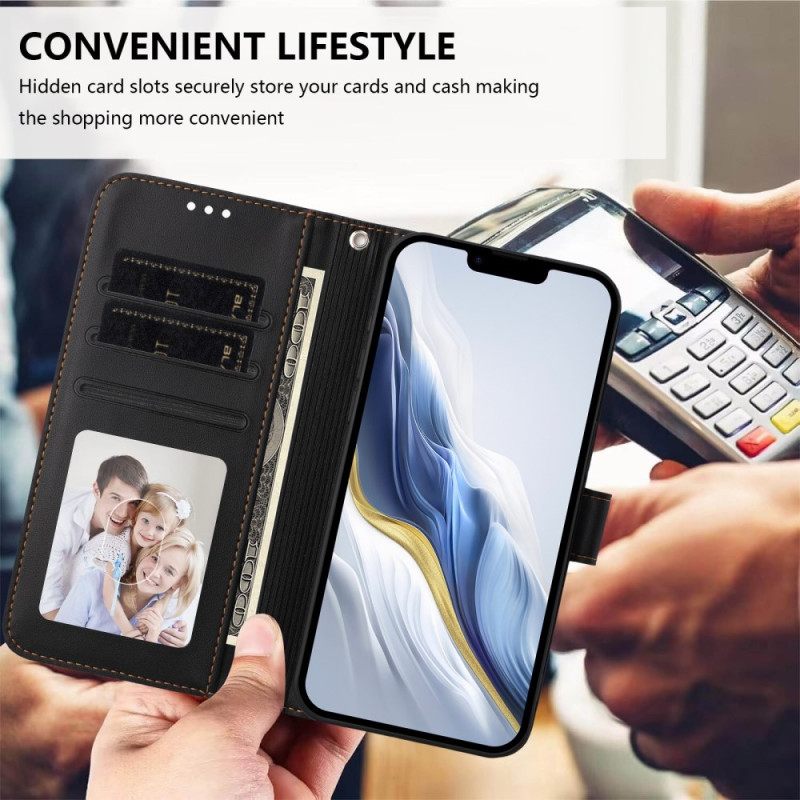 Δερματινη Θηκη Samsung Galaxy A17 4g / 5g Απλό Σχέδιο Με Κορδόνι Σιλικόνης