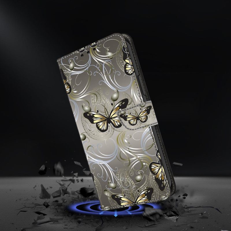 Δερματινη Θηκη Samsung Galaxy A17 4g / 5g Δαντελωτές Πεταλούδες