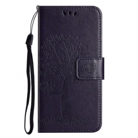 Δερματινη Θηκη Samsung Galaxy A17 4g / 5g Δέντρο Και Κουκουβάγιες