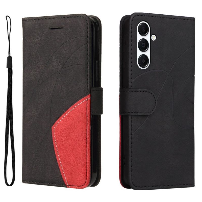 Δερματινη Θηκη Samsung Galaxy A17 4g / 5g Δίχρωμο Κυματιστό Σιλικόνης