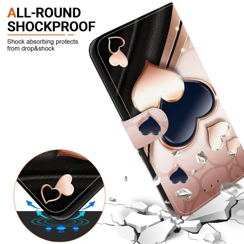 Δερματινη Θηκη Samsung Galaxy A17 4g / 5g Δύο Καρδιές