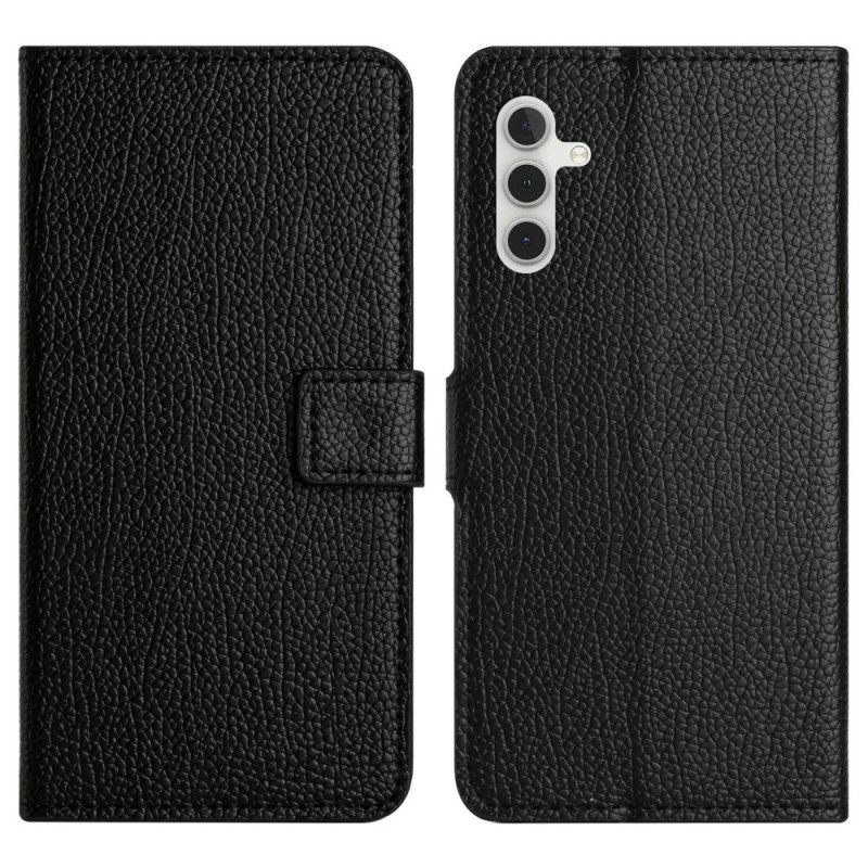 Δερματινη Θηκη Samsung Galaxy A17 4g / 5g Εφέ Δέρματος Με Υφή Λίτσι Σιλικόνης