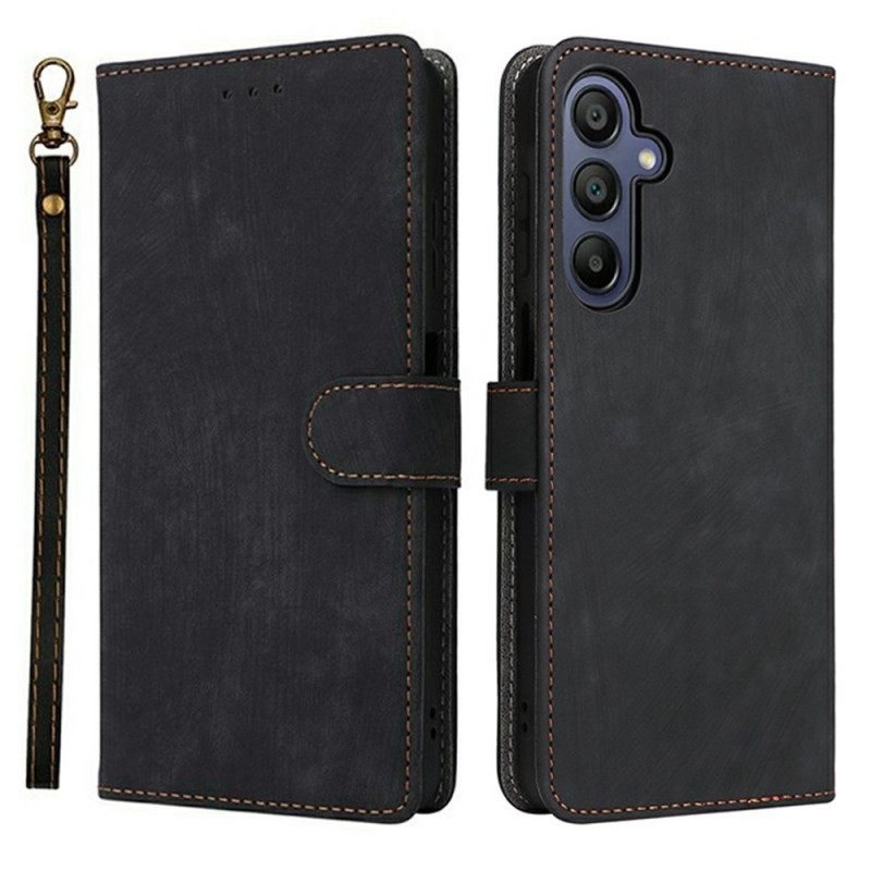 Δερματινη Θηκη Samsung Galaxy A17 4g / 5g Εφέ Σουέτ Με Προστασία Rfid