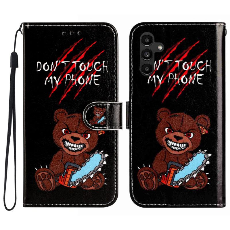 Δερματινη Θηκη Samsung Galaxy A17 4g / 5g Μην Αγγίζετε Το Τηλέφωνό Μου