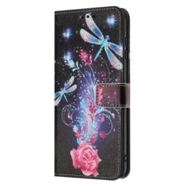 Δερματινη Θηκη Samsung Galaxy A17 4g / 5g Πολύχρωμες Λιβελούλες