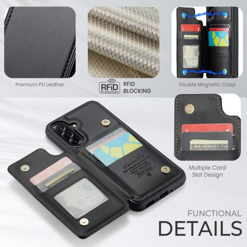 Δερματινη Θηκη Samsung Galaxy A17 4g / 5g Θήκη Καρτών Rfid Caseme