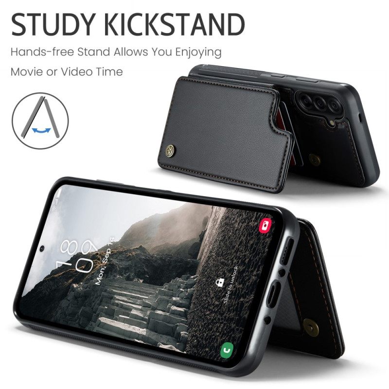 Δερματινη Θηκη Samsung Galaxy A17 4g / 5g Θήκη Καρτών Rfid Caseme