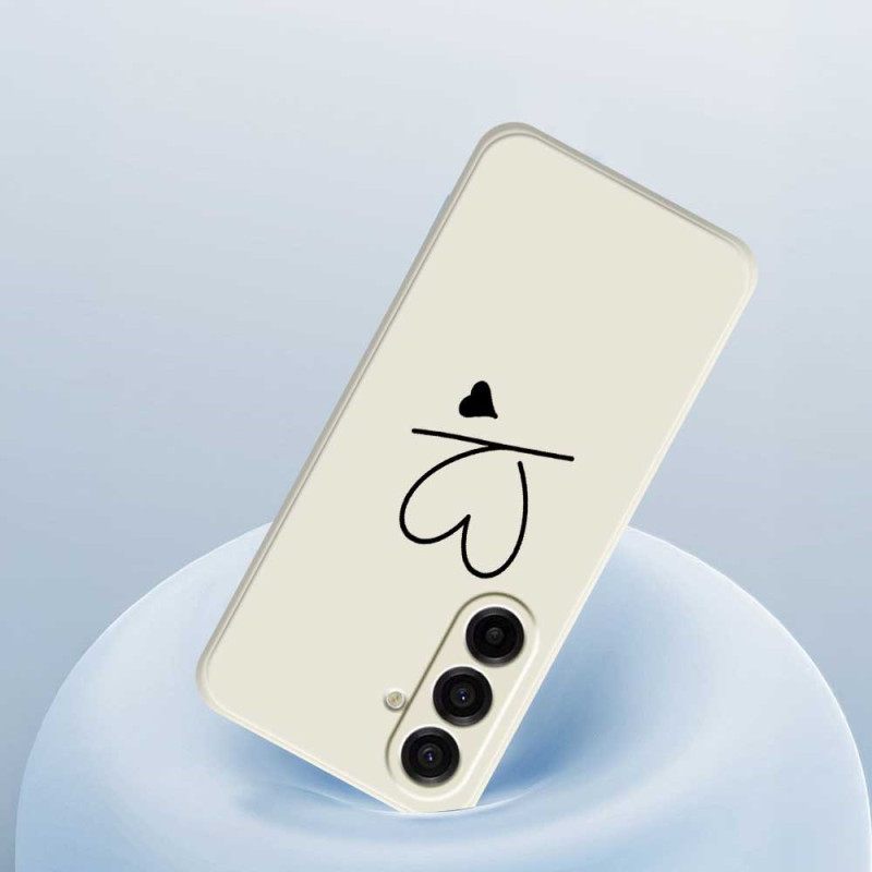 Κάλυμμα Samsung Galaxy A17 4g / 5g Καρδιά Σιλικόνης