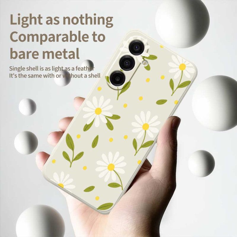 Κάλυμμα Samsung Galaxy A17 4g / 5g Λευκά Λουλούδια