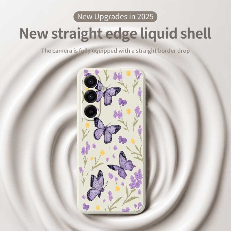 Κάλυμμα Samsung Galaxy A17 4g / 5g Μωβ Πεταλούδες