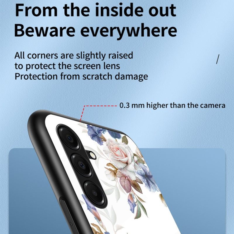 Κάλυμμα Samsung Galaxy A17 4g / 5g Θήκες Κινητών Λουλούδια Από Σκληρυμένο Γυαλί