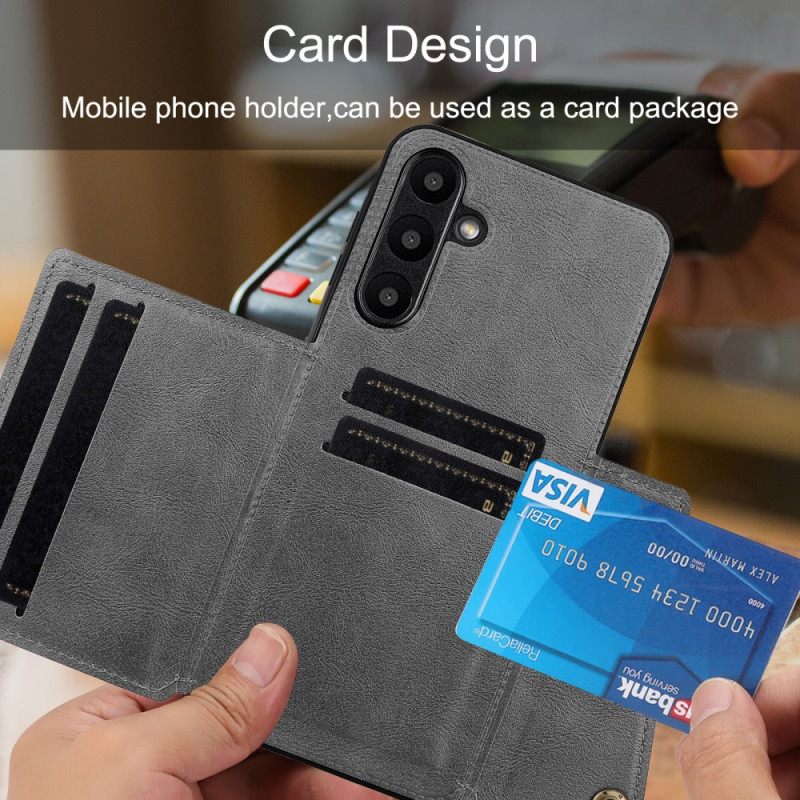 Κάλυμμα Samsung Galaxy A17 4g / 5g Θήκη Καρτών Με Εφέ Δέρματος