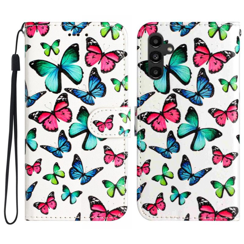 Θηκη Κινητου Samsung Galaxy A17 4g / 5g Πολύχρωμες Πεταλούδες
