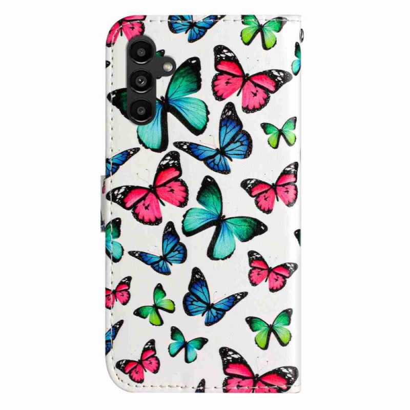Θηκη Κινητου Samsung Galaxy A17 4g / 5g Πολύχρωμες Πεταλούδες