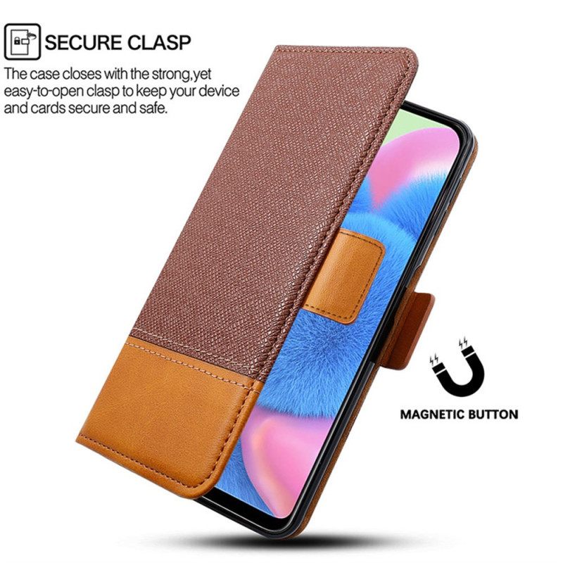 Δερματινη Θηκη Realme Note 60 Δίχρωμο Σιλικόνης