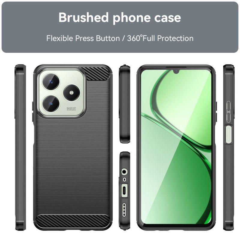 Κάλυμμα Realme Note 60 Βουρτσισμένο Ανθρακονήματα