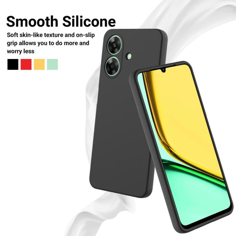 Κάλυμμα Realme Note 60 Υγρή Σιλικόνη Με Κορδόνι Σιλικόνης