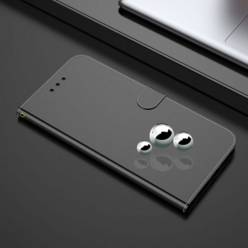 Κάλυμμα Oppo A94 5G Κάλυμμα Καθρέφτη Από Συνθετικό Δέρμα