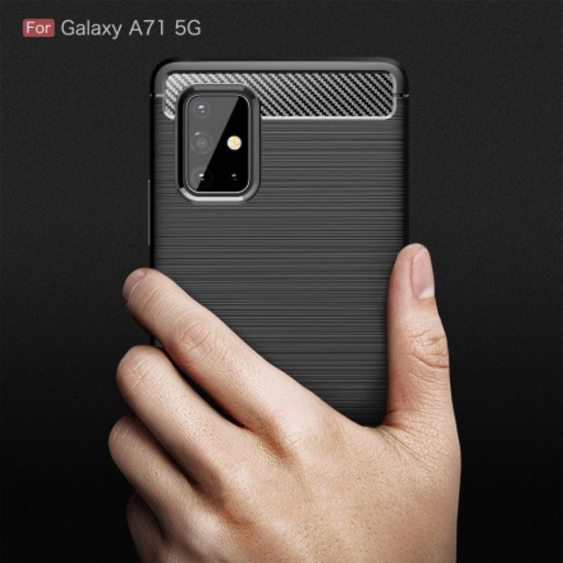Θήκη Samsung Galaxy A71 5G Βουρτσισμένη Ίνα Άνθρακα
