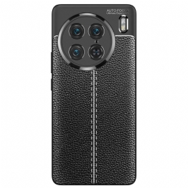 Θήκη Vivo X90 Pro Δερμάτινο Εφέ Litchi Double Line