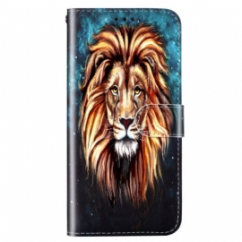 δερματινη θηκη Samsung Galaxy S23 Plus 5G με κορδονι Λιοντάρι Με Κορδόνι