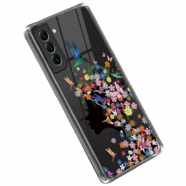 Θήκη Samsung Galaxy S23 Plus 5G Διαφανές Κεφάλι Λουλουδιών