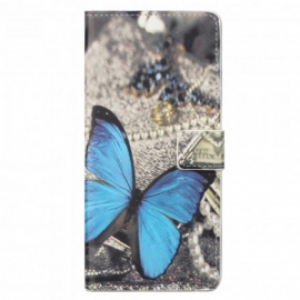 Κάλυμμα Motorola Edge 20 Pro Μπλε Πεταλούδα