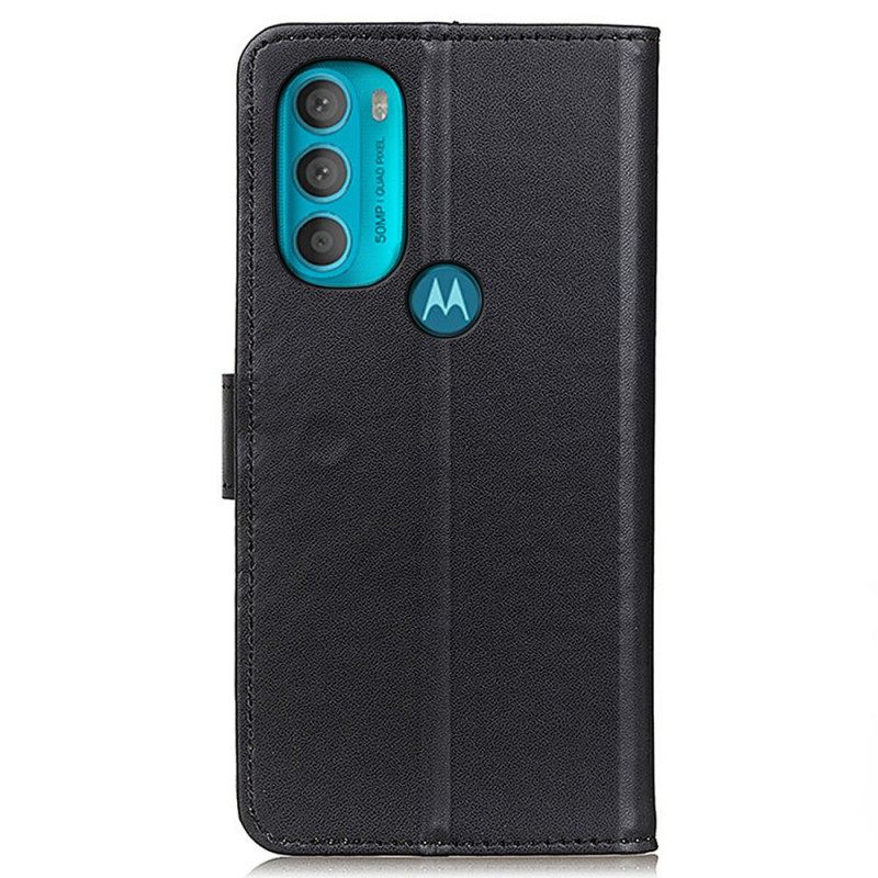 δερματινη θηκη Moto G71 5G Απλό Συνθετικό Δέρμα